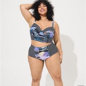 Torrid high waisted swim bottom